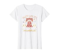 Fête comme si c'était T-Shirt, Femme, Blanc, M