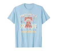 Fête comme si c'était T-Shirt, Homme, Bleu Céleste, L