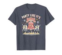 Fête comme si c'était T-Shirt, Homme, Bleu Chiné, XL