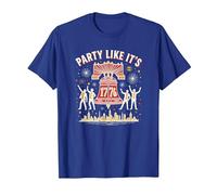 Fête comme si c'était T-Shirt, Homme, Bleu Royal, XXL