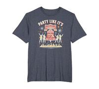 Fête comme si c'était T-Shirt, Homme Grandes Tailles, Bleu Chiné, 5X Tall