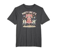 Fête comme si c'était T-Shirt, Homme Grandes Tailles, Chiné Foncé, 2X Tall