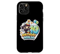 Fête d'anniversaire 10 Ans Ninja Boys Ten 10th Dixième Kids Party Coque pour iPhone 11 Pro