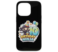 Fête d'anniversaire 10 Ans Ninja Boys Ten 10th Dixième Kids Party Coque pour iPhone 13 Pro