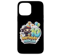 Fête d'anniversaire 10 Ans Ninja Boys Ten 10th Dixième Kids Party Coque pour iPhone 13 Pro Max