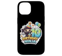 Fête d'anniversaire 10 Ans Ninja Boys Ten 10th Dixième Kids Party Coque pour iPhone 14