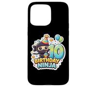 Fête d'anniversaire 10 Ans Ninja Boys Ten 10th Dixième Kids Party Coque pour iPhone 15 Pro Max