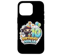 Fête d'anniversaire 10 Ans Ninja Boys Ten 10th Dixième Kids Party Coque pour iPhone 16 Pro