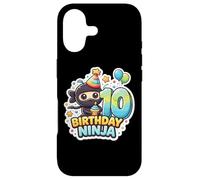 Fête d'anniversaire 10 Ans Ninja Boys Ten 10th Dixième Kids Party Coque pour iPhone 17