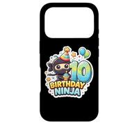 Fête d'anniversaire 10 Ans Ninja Boys Ten 10th Dixième Kids Party Coque pour iPhone 17 Pro