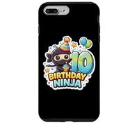 Fête d'anniversaire 10 Ans Ninja Boys Ten 10th Dixième Kids Party Coque pour iPhone 7 Plus/8 Plus