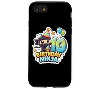Fête d'anniversaire 10 Ans Ninja Boys Ten 10th Dixième Kids Party Coque pour iPhone SE (2020) / 7/8