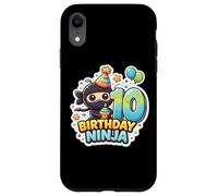 Fête d'anniversaire 10 Ans Ninja Boys Ten 10th Dixième Kids Party Coque pour iPhone XR