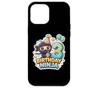 Fête d'anniversaire 3 Ans Ninja Boys Three Troisième Kids Party Coque pour iPhone 12 Pro Max