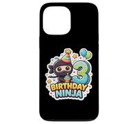 Fête d'anniversaire 3 Ans Ninja Boys Three Troisième Kids Party Coque pour iPhone 13 Pro Max