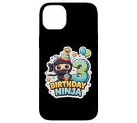 Fête d'anniversaire 3 Ans Ninja Boys Three Troisième Kids Party Coque pour iPhone 14 Plus