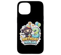 Fête d'anniversaire 3 Ans Ninja Boys Three Troisième Kids Party Coque pour iPhone 15
