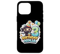 Fête d'anniversaire 3 Ans Ninja Boys Three Troisième Kids Party Coque pour iPhone 16 Pro Max