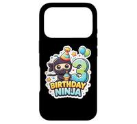 Fête d'anniversaire 3 Ans Ninja Boys Three Troisième Kids Party Coque pour iPhone 17 Pro