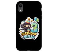 Fête d'anniversaire 3 Ans Ninja Boys Three Troisième Kids Party Coque pour iPhone XR
