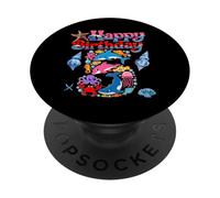 Fête d'anniversaire 5 Ans pour Enfants - Animaux de l'océan PopSockets PopGrip Adhésif