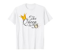 Fête d'anniversaire 55 ans La reine est 55 idées cadeaux pour elle T-Shirt