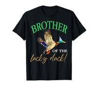 Fête d'anniversaire « Brother of The Birthday Boy One Lucky Duck » T-Shirt
