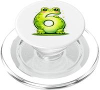 Fête d'anniversaire de 6 Ans de I'm 6 Cute Frog pour Enfants PopSockets PopGrip pour MagSafe
