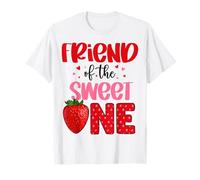 Fête d'anniversaire de Famille « Friend of The Sweet One Strawberry » T-Shirt