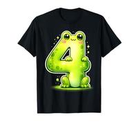Fête d'anniversaire de I'm 4 Cute Frog pour Enfants de 4 Ans T-Shirt