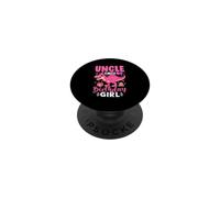 Fête d'anniversaire de l'oncle de la Fille Dinosaure PopSockets PopGrip Adhésif