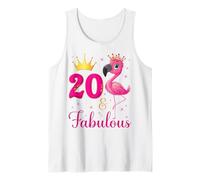 Fête d'anniversaire du 20e Anniversaire de 20 & Fabulous Flamingo Lovers Débardeur