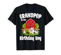 Fête d'anniversaire Grandpop of The Birthday Boy Farm Animal T-Shirt