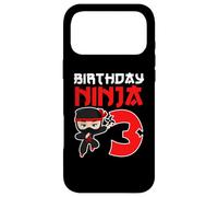 Fête d'anniversaire Ninja 3 Ans Coque pour iPhone 17 Pro Max