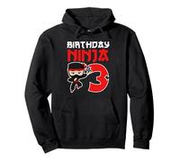 Fête d'anniversaire Ninja 3 Ans Sweat à Capuche