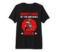 Fête d'anniversaire Ninja, frère de l'anniversaire de la Famille T-Shirt Haut de Gamme
