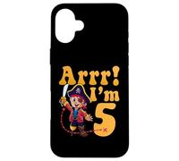 Fête d'anniversaire Pirate pour Enfants ARRR I'm 5 Five Years Old Coque pour iPhone 16 Plus