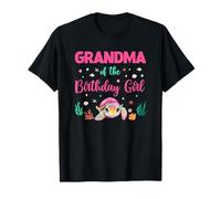 Fête d'anniversaire pour grand-mère de fille, tortue de mer, océan T-Shirt