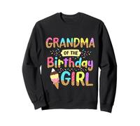 Fête d'anniversaire pour Grand-mère du Bday Girls Ice Cream Party Famille Sweatshirt