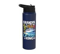 Fête d'anniversaire pour grand-père de l'anniversaire du roi de croisière Stainless Steel Insulated Water Bottle