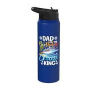 Fête d'anniversaire pour papa de l'anniversaire du roi Stainless Steel Insulated Water Bottle