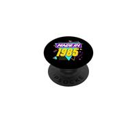 Fête d'anniversaire rétro années 90 sur Le thème de l'année de Naissance 1985 PopSockets PopGrip Adhésif