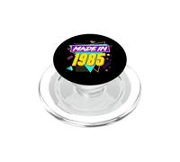 Fête d'anniversaire rétro années 90 sur Le thème de l'année de Naissance 1985 PopSockets PopGrip pour MagSafe
