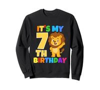 Fête d'anniversaire sur Le thème de la Jungle « It's My 7th Birthday » - Lion, Safari, Jungle Sweatshirt