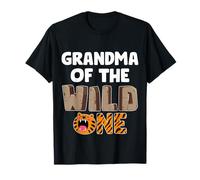 Fête d'anniversaire sur Le thème du Zoo Grandma of The Wild One T-Shirt