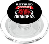 Fête de départ à la Retraite du Grand-père et du Grand-père d'un Scientifique à la Retraite PopSockets PopGrip pour MagSafe
