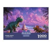 Fête de Dinosaures Puzzle 1000 Pièces 70x50cm/1000pcs, - Jeux Éducatifs Créatifs, Relaxants & Décoratifs, Cadeau pour Tous