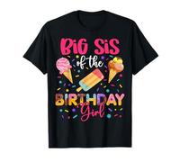 Fête de Famille Assortie à la crème glacée « Big Sis of The Birthday Girl » T-Shirt