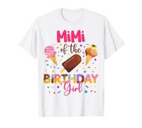 Fête de Famille d'anniversaire de Mimi of The Birthday Girl Ice Cream T-Shirt