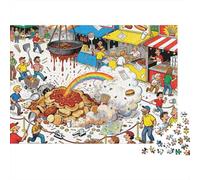 Fête de la Gastronomie de Rue en Folie Puzzle en Bois Imperméable DIY Puzzles De 1000 Pièces pour Adultes Cadeaux Impossible Jeux De Stimulants